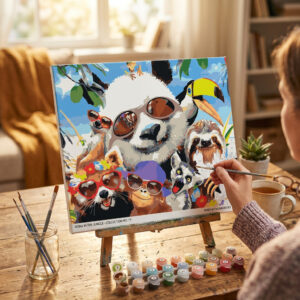 Dzsungelkaland Számozott Kifestő