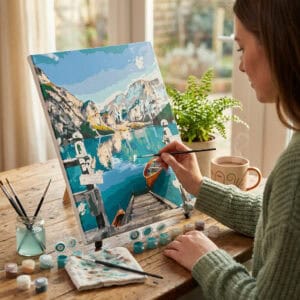 Víztükör Számozott Kifestő